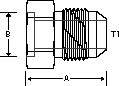 UNPLATED -32 M-JIC X 2" TUBE