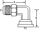  90 DEGREE -32 M-JIC X 2" CD 62 FLNG -