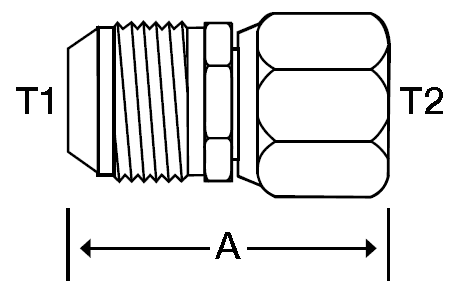 -20 M-JIC X 52MM FEMALE METRIC - HEAVY