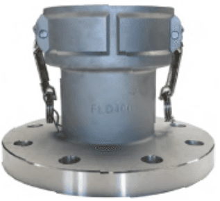 2" Aluminum Flange x Female Camlock