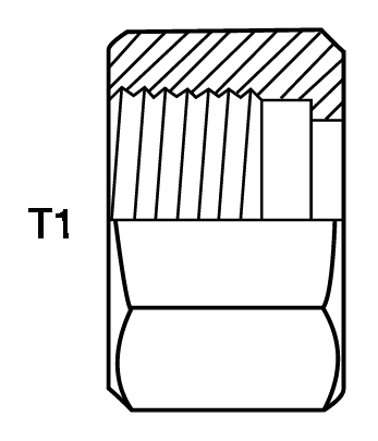 1/8" FLARELESS NUT