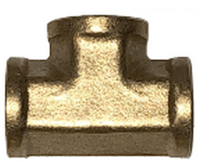 3/4" Brass Female Tee