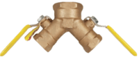 Dual Y Valve (Vent) - 1" inlet x 3/4"