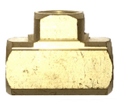 1/8" Brass Female Tee - Extruded