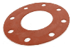 1-1/2" Red SBR Flange Gasket