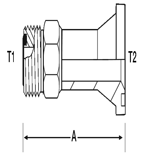 -24 M-ORFS X 1-1/2" CD 61 FLNG