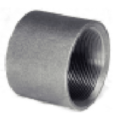3/8" Black Iron Wrot Full Couplings