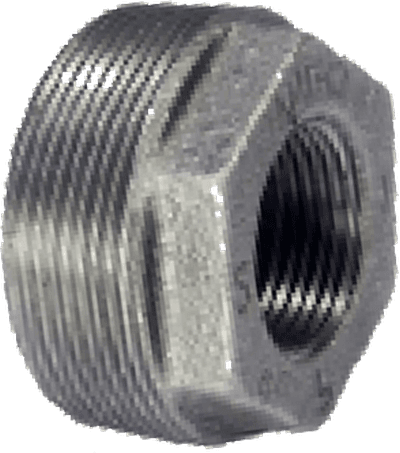 4" x 1-1/2" Black Iron Reducing Bushing