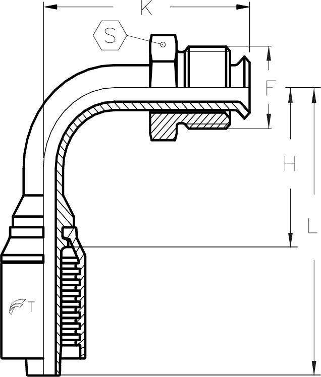 1/4" INSERT X 90 DEGREE -3 MALE INV
