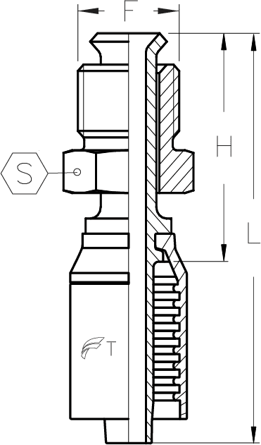 3/8" INSERT X -8 MALE INV SWIV
