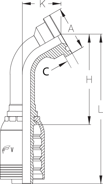 1-1/4" INSERT X 60 DEGREE 1-1/2"FLG