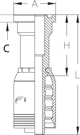 1-1/4" INSERT X 2"FLG CODE 61