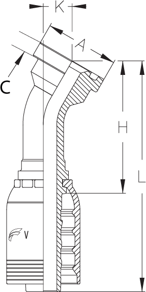 1-1/2" INSERT X 30 DEGREE 2" FLG CODE