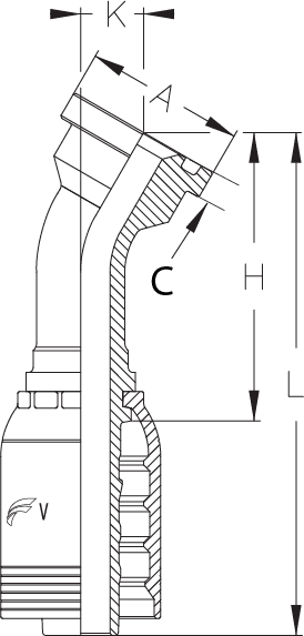 2" INSERT X 30 DEGREE 2" FLG CODE 61