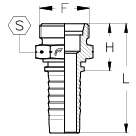 5/16" INSERT X CEL MALE - M18 X 1.5
