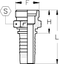 5/8" INSERT X M30 X 1.5 MALE FRENCH