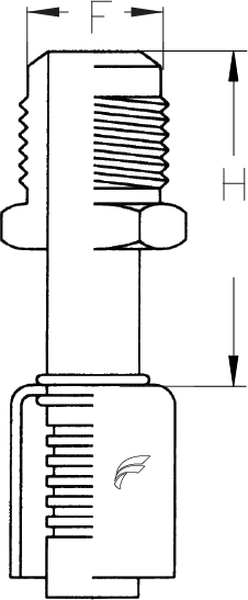 -12 HOSE X -12 MALE SAE