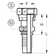 8-12 STR O-RING SWIVEL ORFS FEMALE ALFA