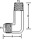 LONG 90 DEGREE -20 M-JIC X 1-1/4" M-NPT