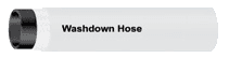 1/2" White Hot Water Washdown Hose