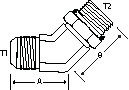 45 DEGREE -2 M-JIC X -2 M-ORB