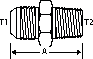 -16 M-JIC X 1" M-BSPT