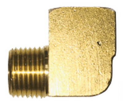 1/8" Brass Street Elbow - 90 Deg -