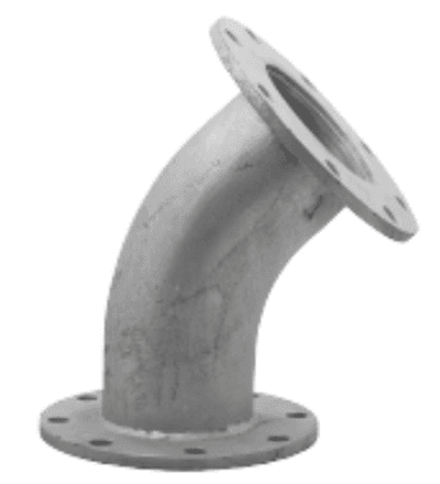 4" - 45 Degree Flange Elbow