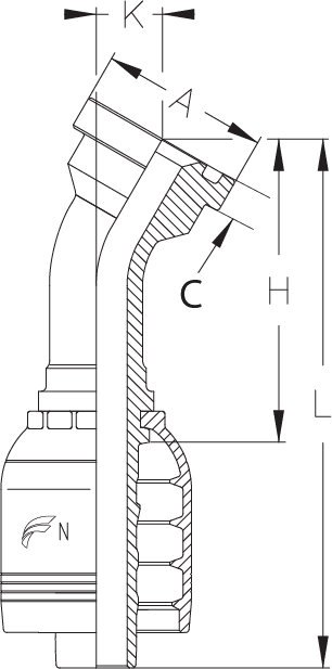 1-1/2" INSERT X 30 DEGREE 2" FLG CODE