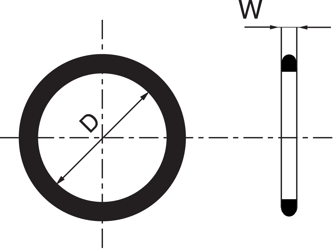 O-RING FOR FEMALE METRIC INSERT (10X2)