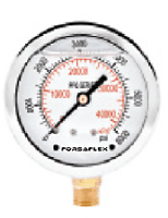 4 Liquid Gauge 0-5000 PSI - 1/4 Lower