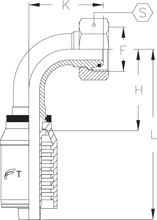 1/2" INSERT X 90 DEGREE DKOL M22 X 1.5