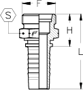 3/16" INSERT X CES MALE M14 X 1.5