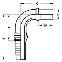 3/8" INSERT X 10MM STANPIPE - 90 DEG