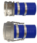 1-1/2" x 50' Blue PVC Assembly Camlocks