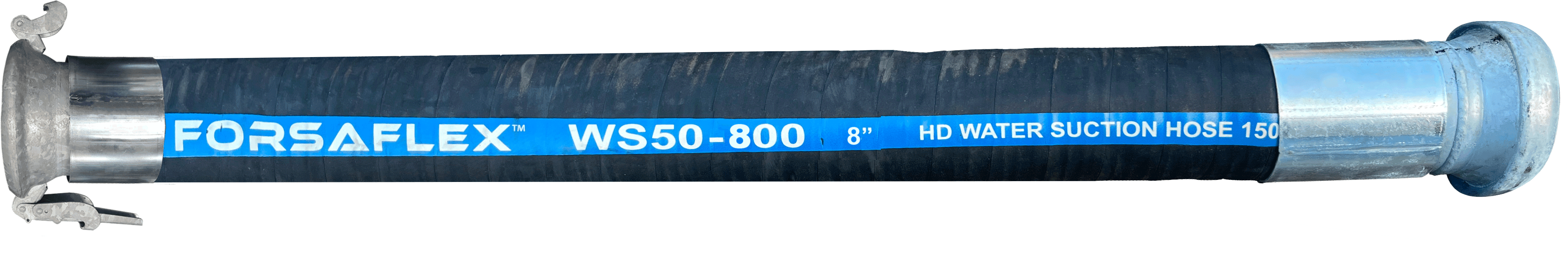 8" x 20' HD Rubber Suction & Discharge - Bauer
